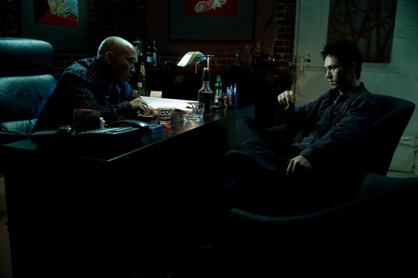Ron Yuan and Jason Yee in "The Girl From The Naked Eye."