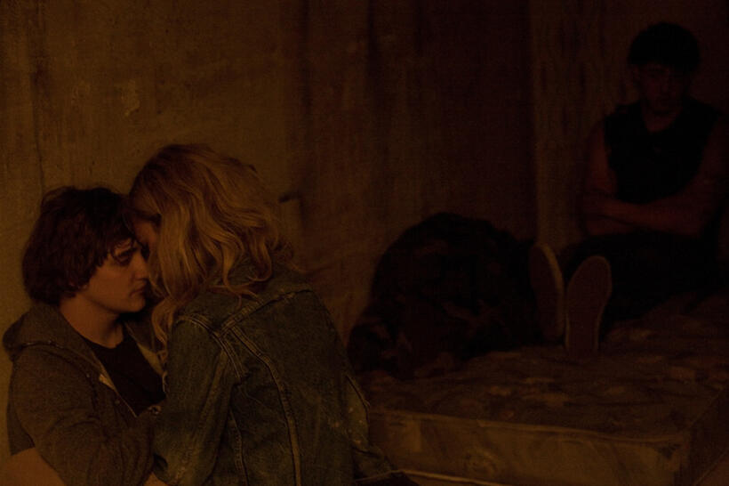 Kyle Gallner as Jesse MacNamara and Juno Temple as Lily Hobart in "Little Birds."