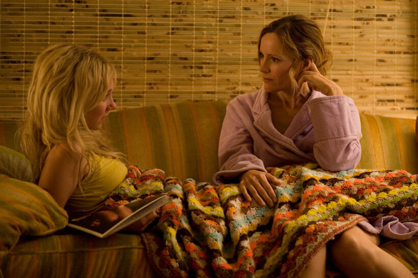 Juno Temple as Lily Hobart and Leslie Mann as Margaret Hobart in "Little Birds."