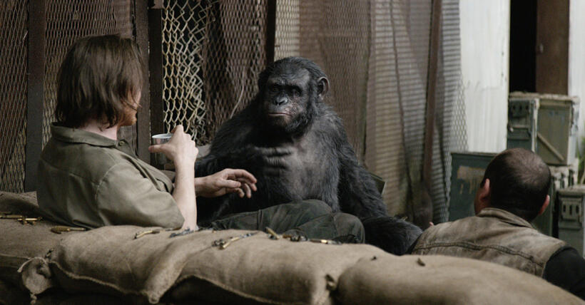 A scene from "Dawn of the Planet of the Apes."