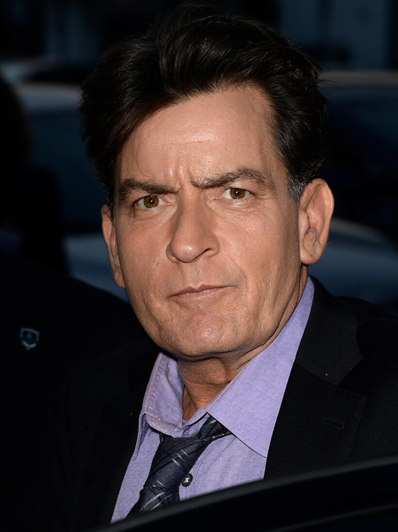 Charlie Sheen at the California premiere of "Scary Movie V."