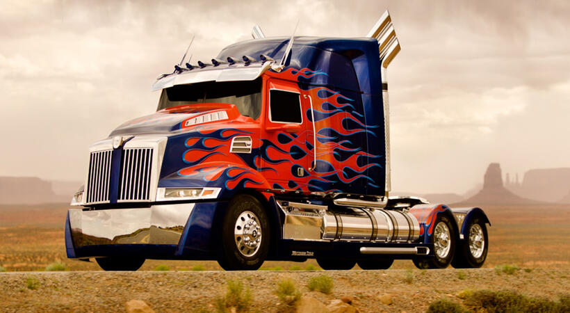 A scene from "Transformers 4."