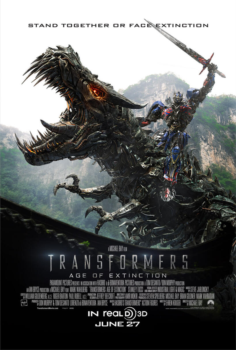 Poster art for "Transformers: Age of Extinction."