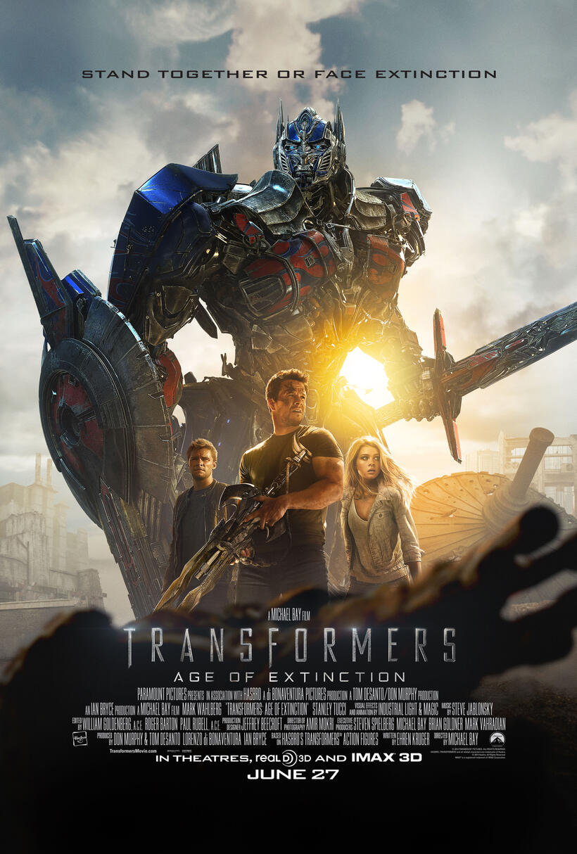Poster art for "Transformers: Age of Extinction."
