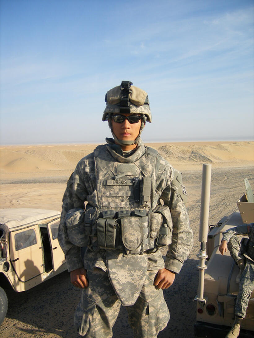 Steve Baskis in "High Ground."