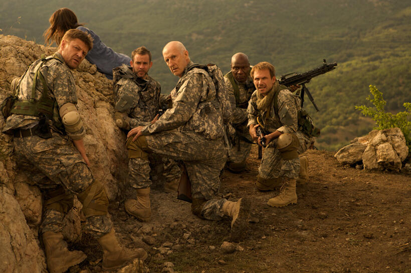 Sean Bean, Dominic Monaghan, James Cromwell, Ving Rhames and Christian Slater in "Soldiers of Fortune."