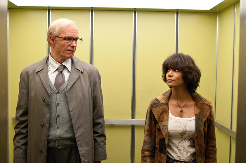 James D'Arcy as Old Rufus Sixsmith and Halle Berry as Luisa Rey in "Cloud Atlas."