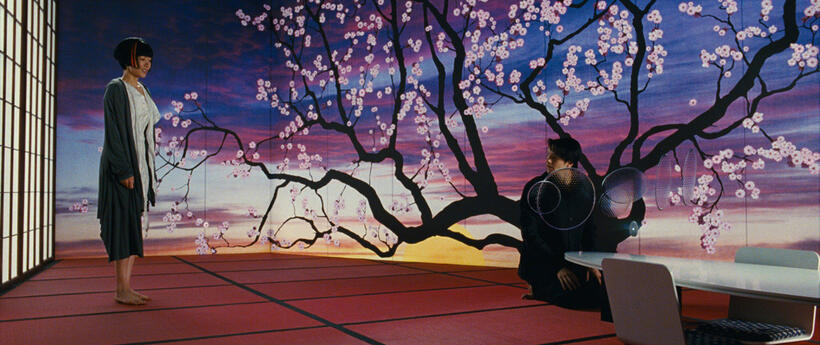 Bae Doo-na as Sonmi-451 and Jim Sturgess as Hae-Joo Chang in "Cloud Atlas."