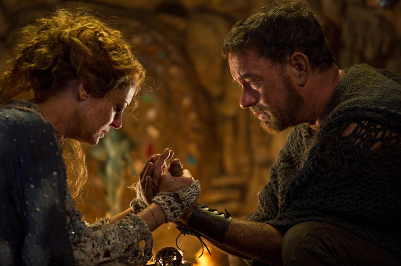 Susan Sarandon as Abbess and Tom Hanks as Zachry in "Cloud Atlas."