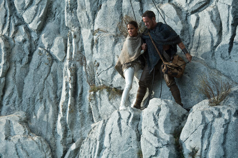Halle Berry as Meronym and Tom Hanks as Zachry in "Cloud Atlas."