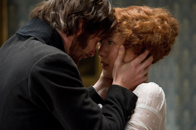 Jim Sturgess as Adam Ewing and Bae Doo-na as Tilda in "Cloud Atlas."