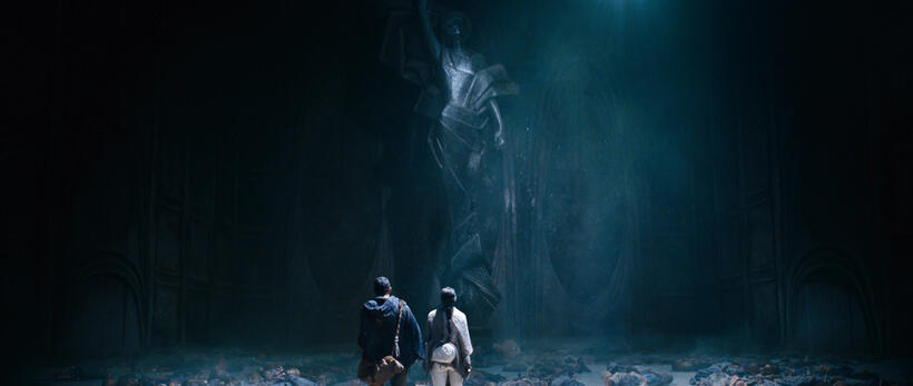 Tom Hanks as Zachry and Halle Berry as Meronym in "Cloud Atlas."