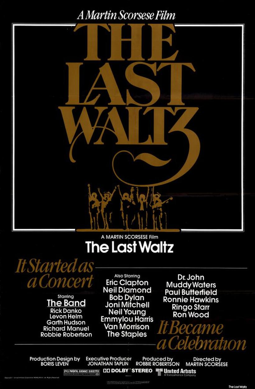 Poster art for "The Last Waltz."