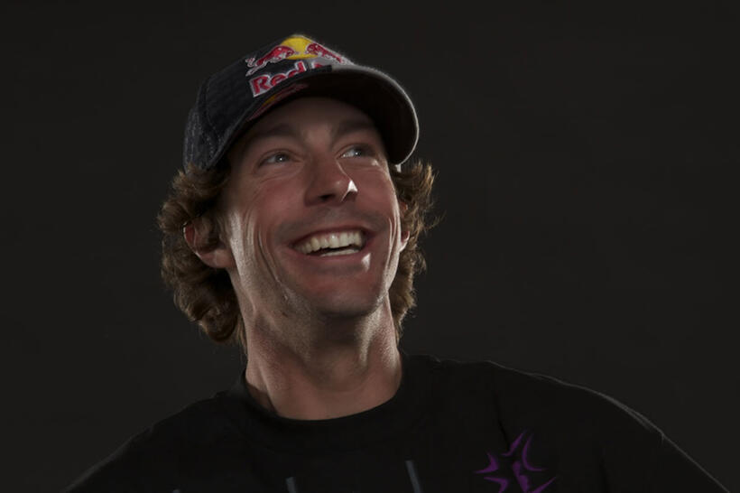 Travis Pastrana on the set of "Nitro Circus: The Movie 3D."