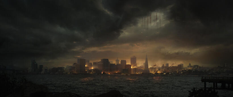 A scene from "Godzilla."