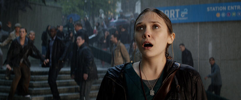 Elizabeth Olsen as Elle Brody in "Godzilla."