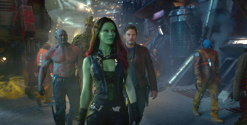 A scene from "Guardians of the Galaxy."