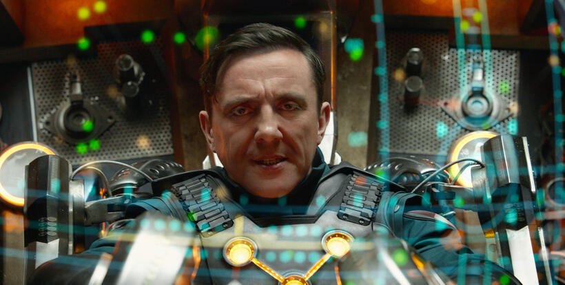 Peter Serafinowicz as Denarian Saal in "Guardians of the Galaxy."