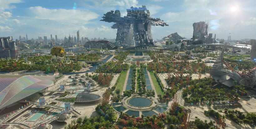 A scene from "Guardians of the Galaxy."