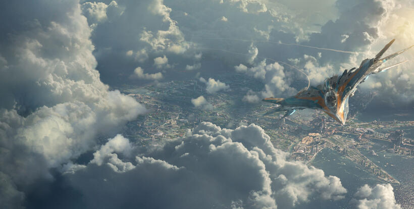 A scene from "Guardians of the Galaxy."