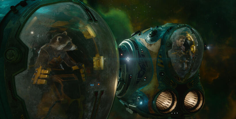 A scene from "Guardians of the Galaxy."