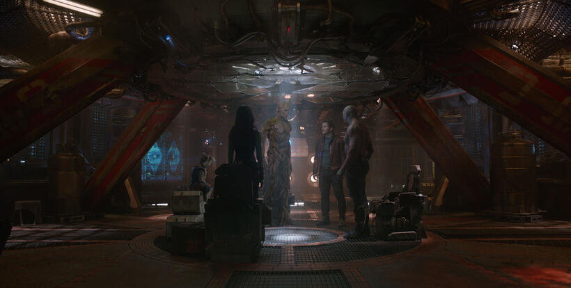 A scene from "Guardians of the Galaxy."