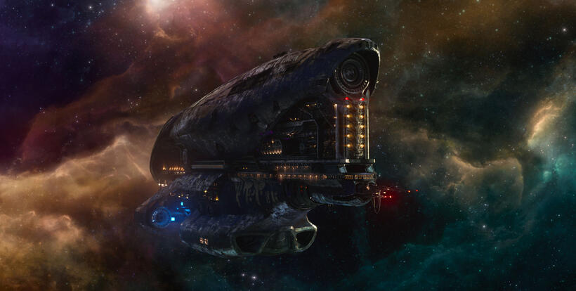 A scene from "Guardians of the Galaxy."