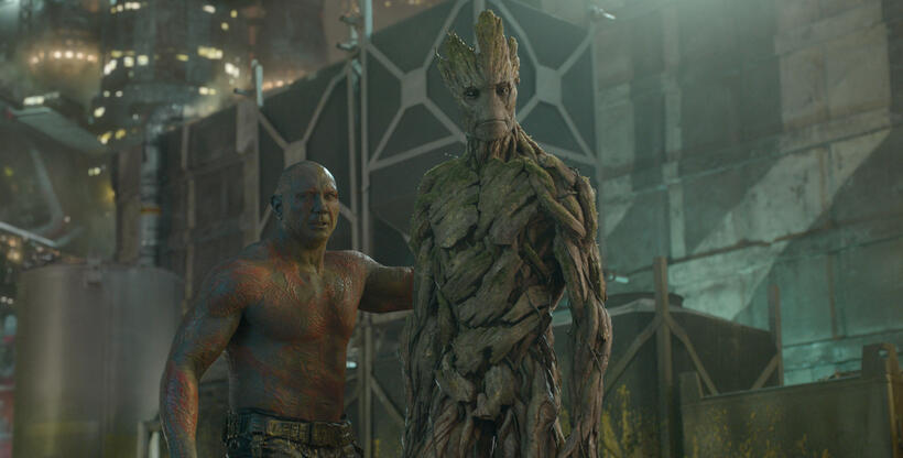 A scene from "Guardians of the Galaxy."