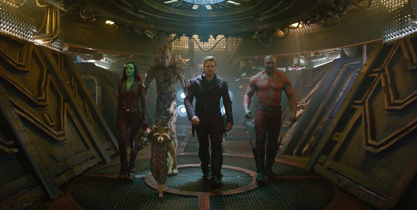 A scene from "Guardians of the Galaxy."