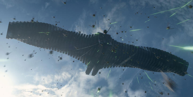 A Scene from "Guardians of the Galaxy."