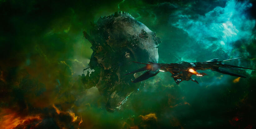A Scene from "Guardians of the Galaxy."