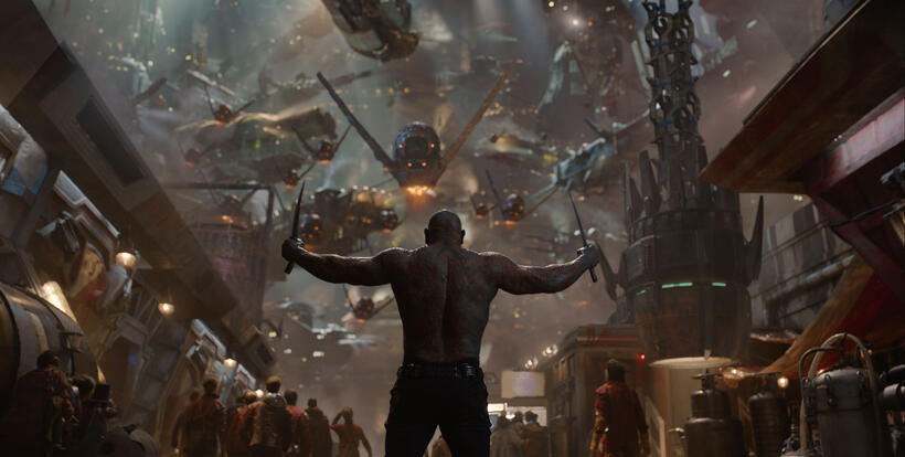 David Bautista as Drax the Destroyer in "Guardians of the Galaxy."