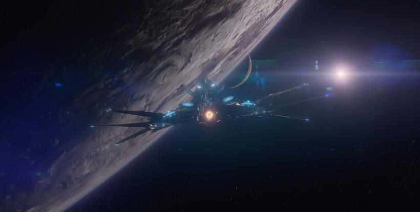 A Scene from "Guardians of the Galaxy."