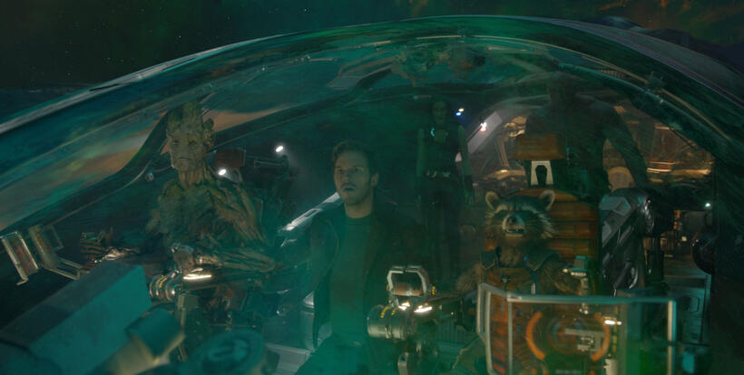 A scene from "Guardians of the Galaxy."