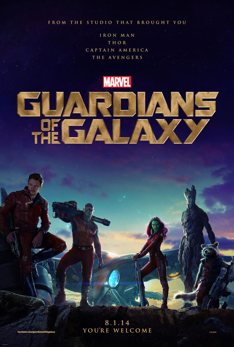 Poster art for "Guardians of the Galaxy."