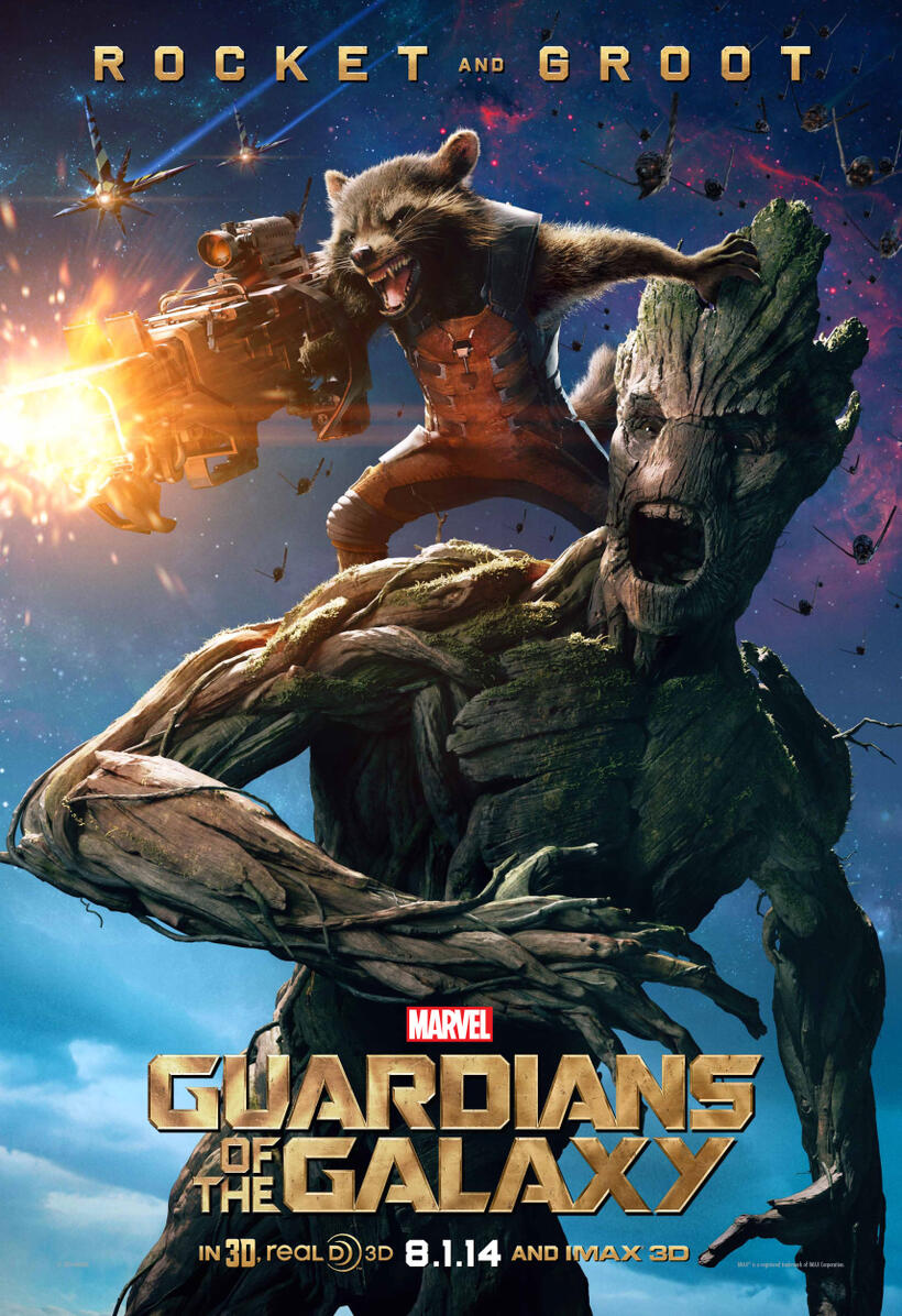 Character poster for "Guardians of the Galaxy."
