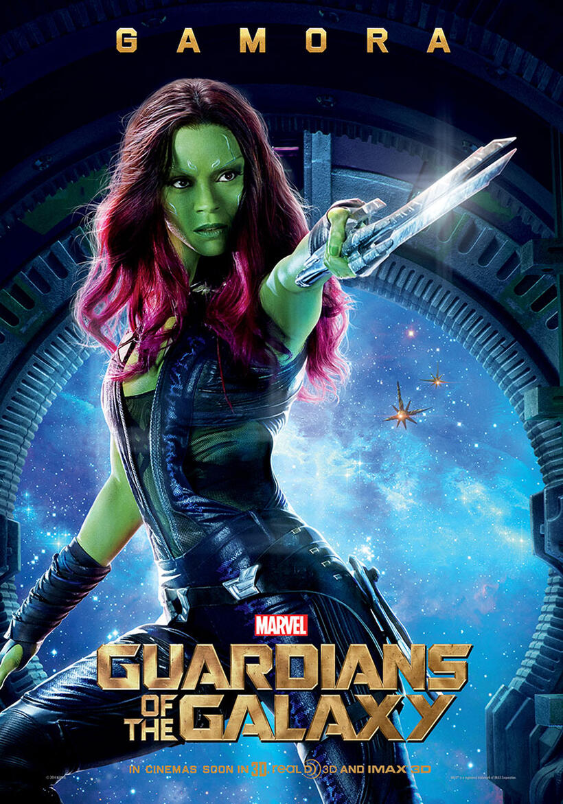 Character poster for "Guardians of the Galaxy."