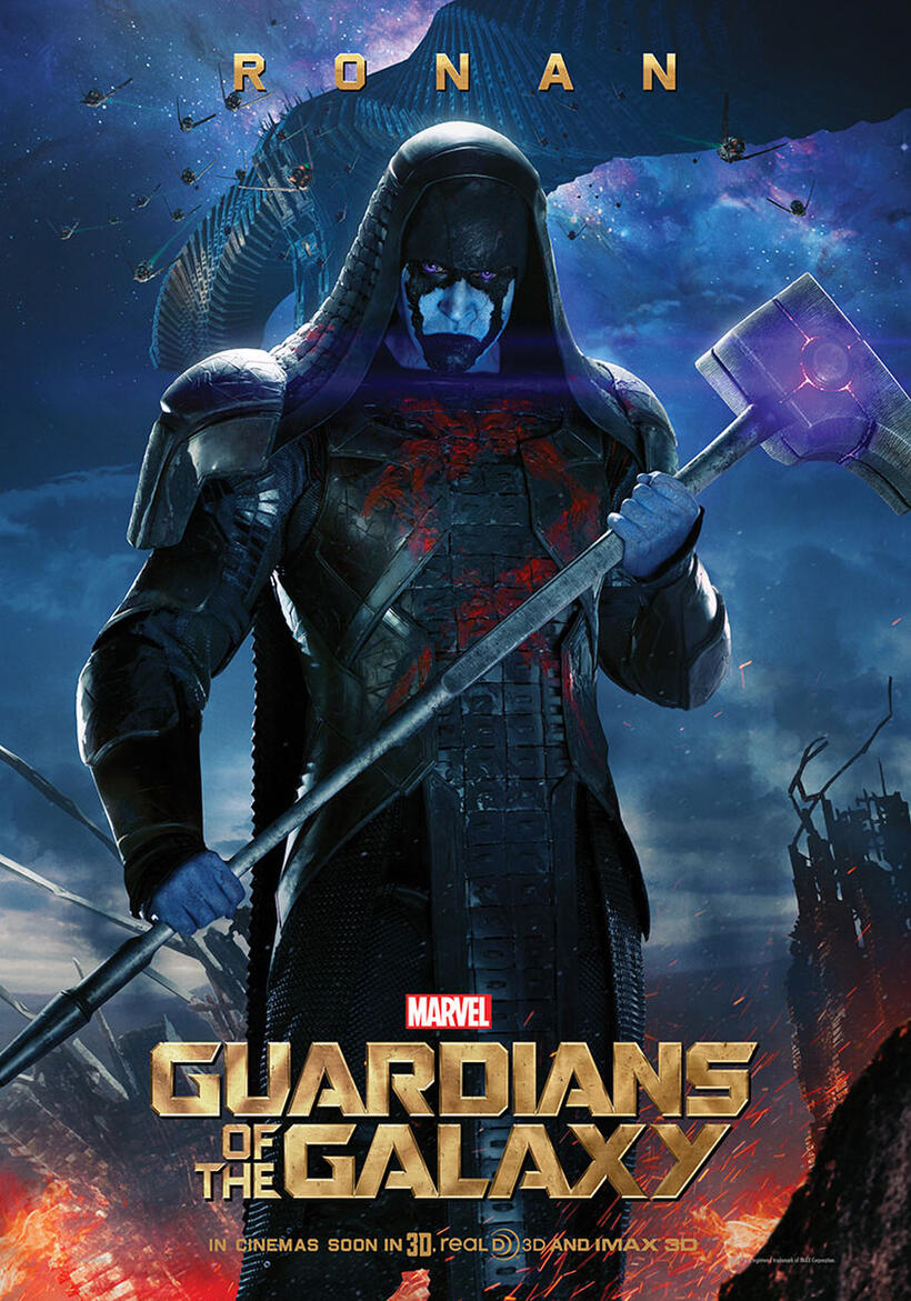 Character poster for "Guardians of the Galaxy."