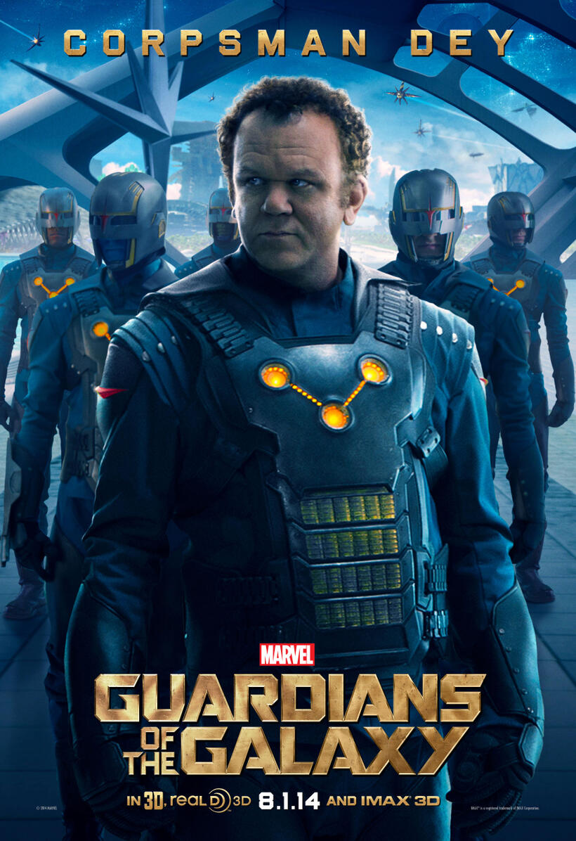 Character poster for "Guardians of the Galaxy."
