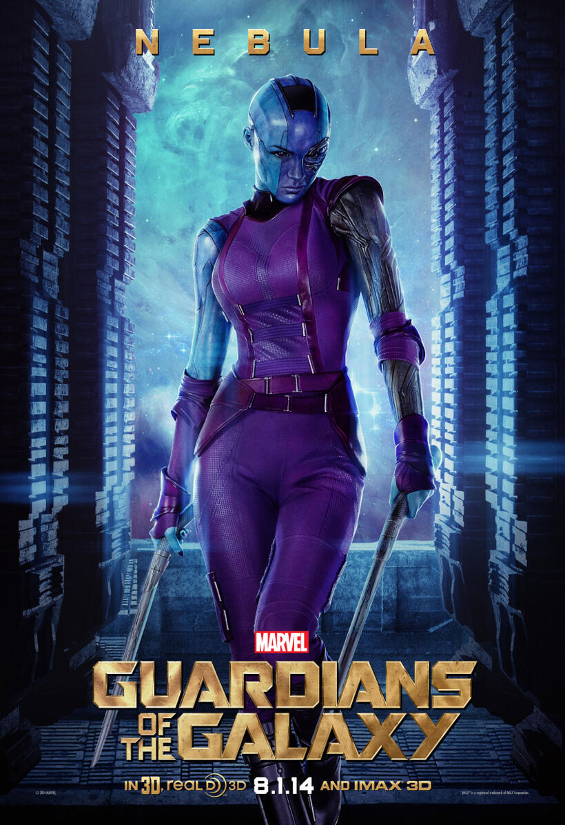 Character poster for "Guardians of the Galaxy."
