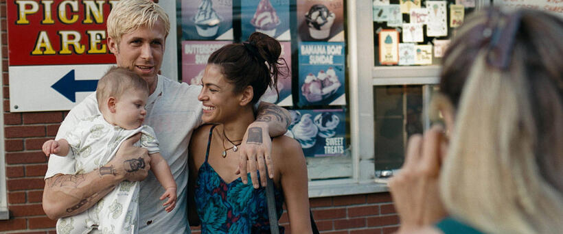 Ryan Gosling as Luke and Eva Mendes as Romina in "The Place Beyond the Pines."