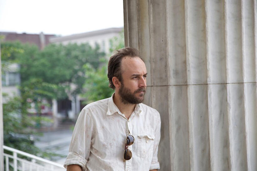 Director Derek Cianfrance on the set of "The Place Beyond the Pines."
