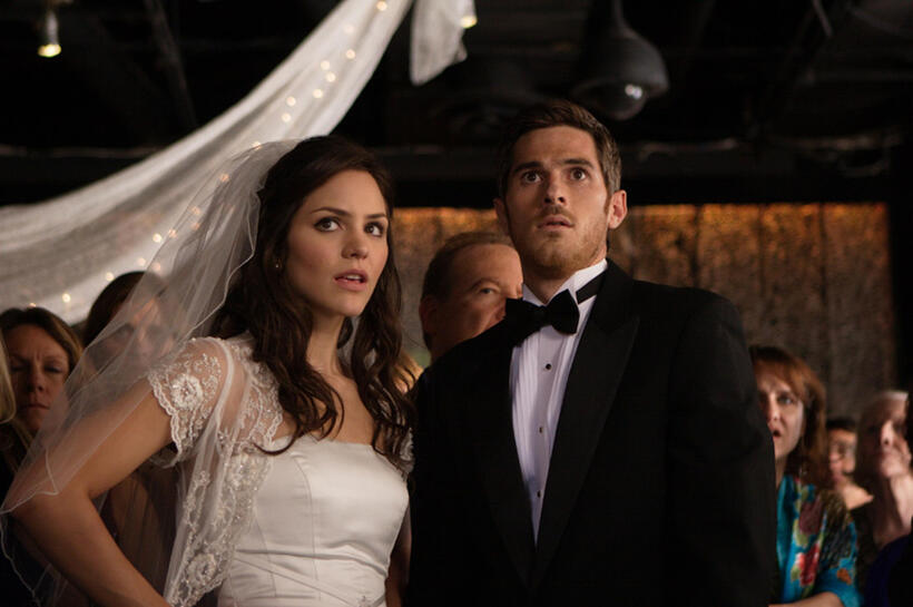 Katharine McPhee and Rob Schneider in "You May Not Kiss the Bride."