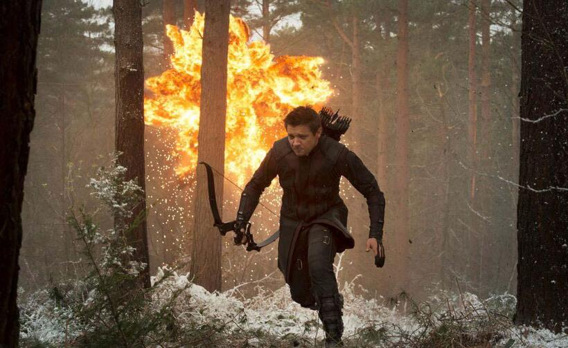 Jeremy Renner as Hawkeye in "Avengers: Age of Ultron."