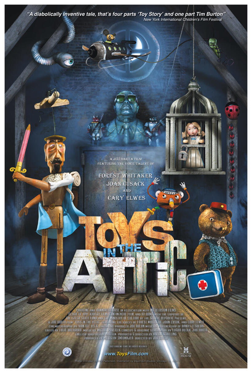 Poster art for "Toys in the Attic."