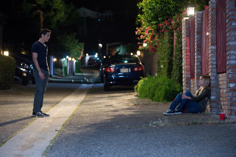 Dylan O'Brien as Dave and Britt Robertson as Aubrey in "The First Time."