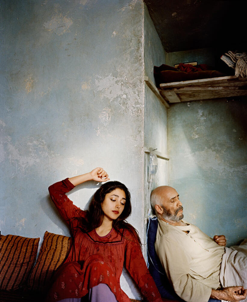 Golshifteh Farahani and Hamidreza Javdan in "The Patience Stone."