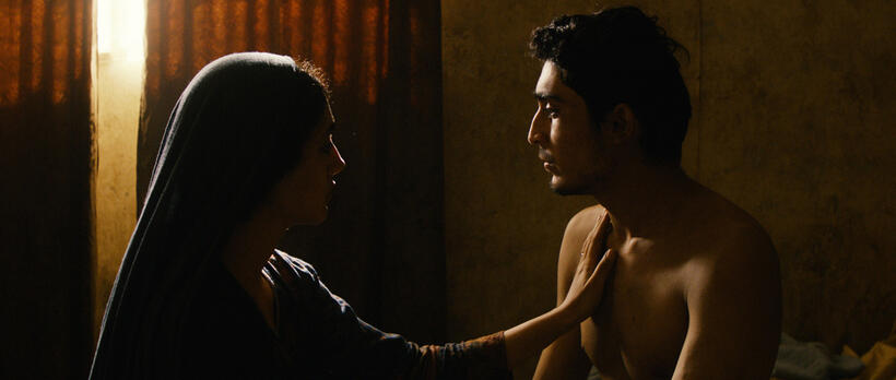Golshifteh Farahani and Massi Mrowat in "The Patience Stone."