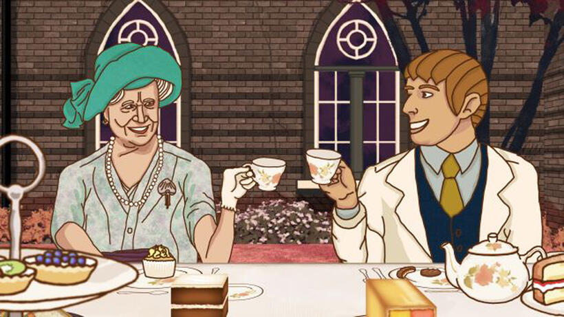 A scene from "A Liar's Autobiography - The Untrue Story of Monty Python's Graham Chapman."