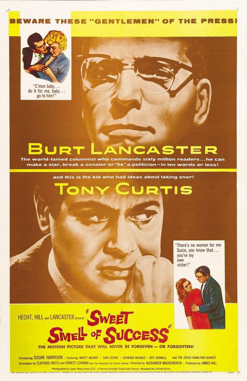 Poster art for "The Sweet Smell of Success."